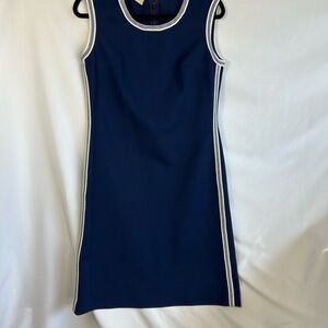 Vintage 1960s R&K Navy Knit Dress